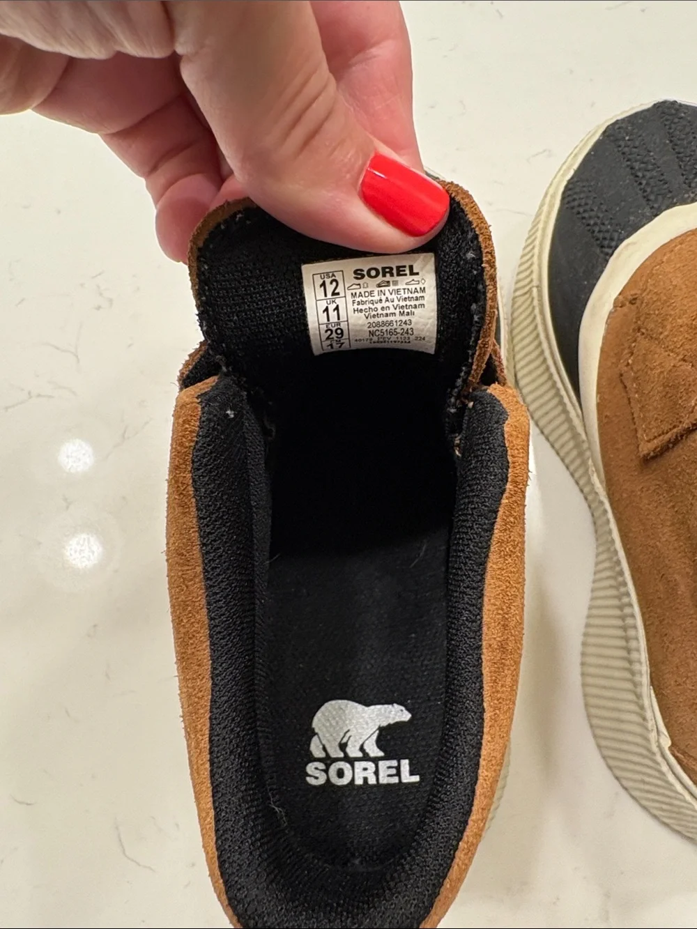 Sorel Kids Brown Suede and Black Rubber Duck Boots